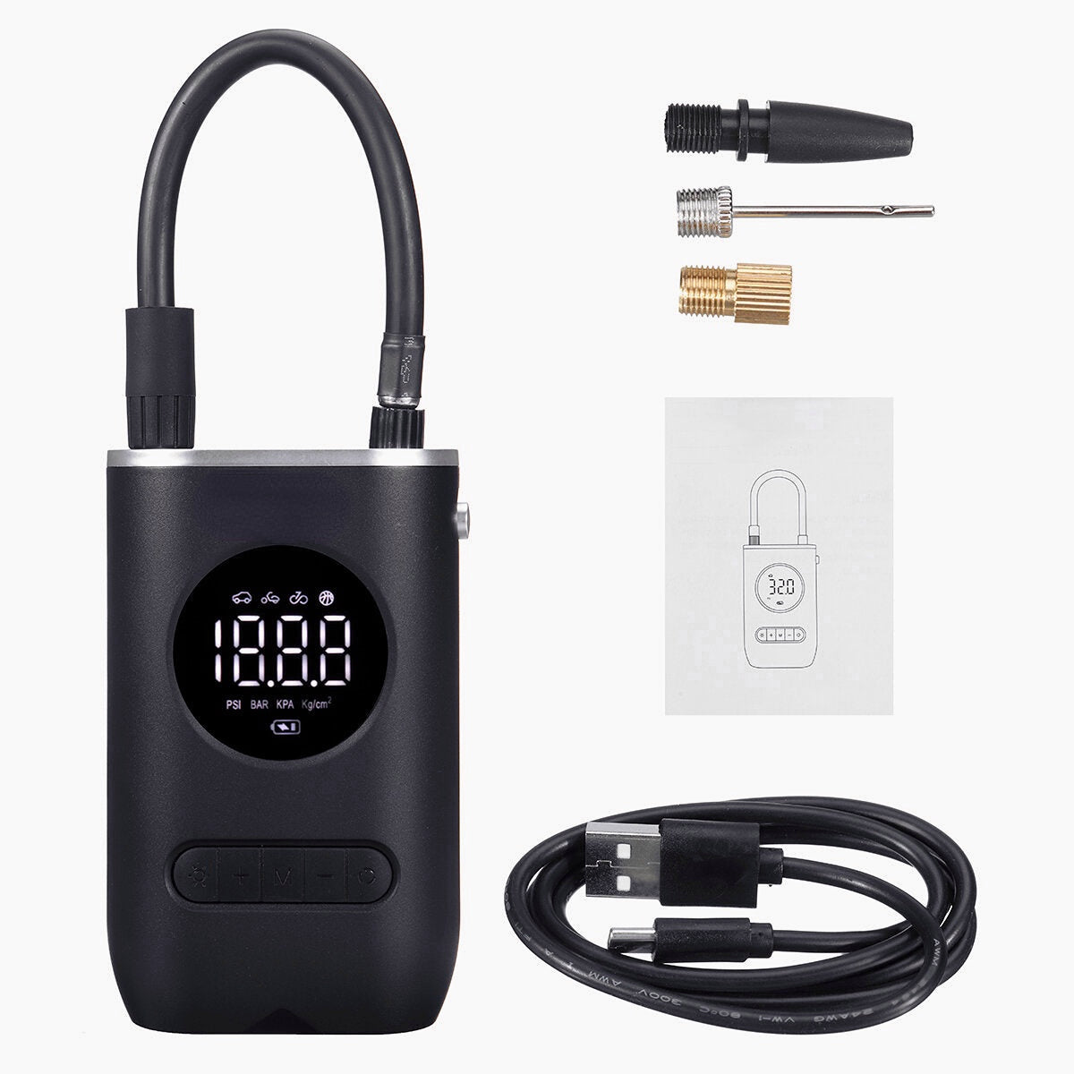 4000mAh 150PSI OLED Display Wireless Air Pump Digital Tire Pressure Detection LED Tyre Inflator TP03 For Car Bike Motorcycle Ball Toy