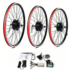 36V 350W Geared Ebike Conversion Kit, Balanced Power Hub Motor Wheel Fits Marlin 4, Rockrider ST100, Riverside 120 (26"-29"/700C)