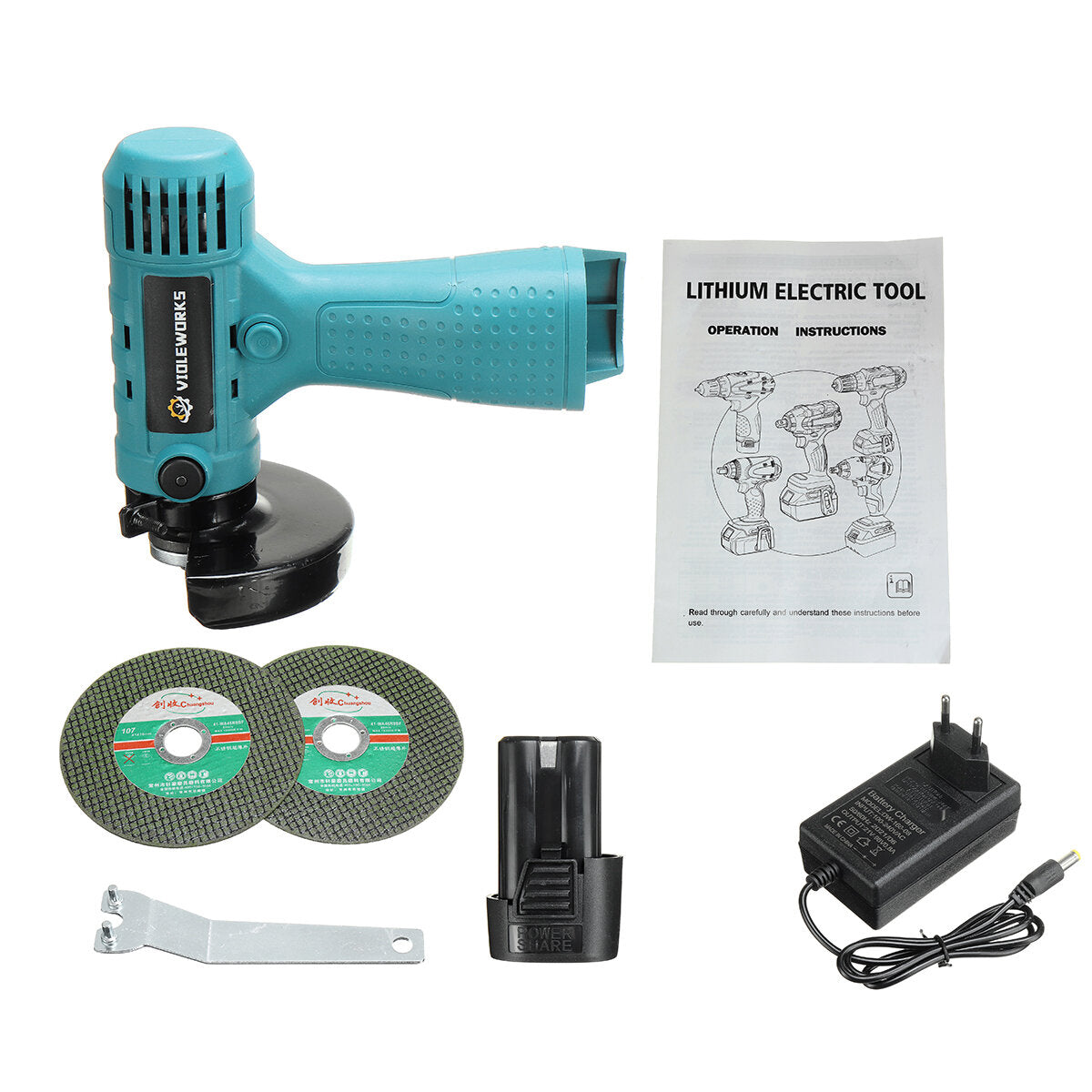 16.8V Mini Angle Grinder Cordless Polishing Grinding Machine Electric Power Tools