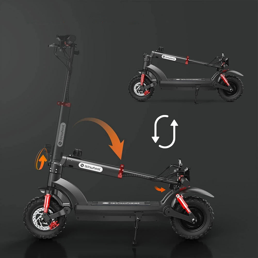 48V 15Ah Electric Scooter, 800W Motor, 11 Inch Folding Moped E-Scooter, Top Speed 25KM/H, 45KM Mileage Range, 150KG Max Load for Adults