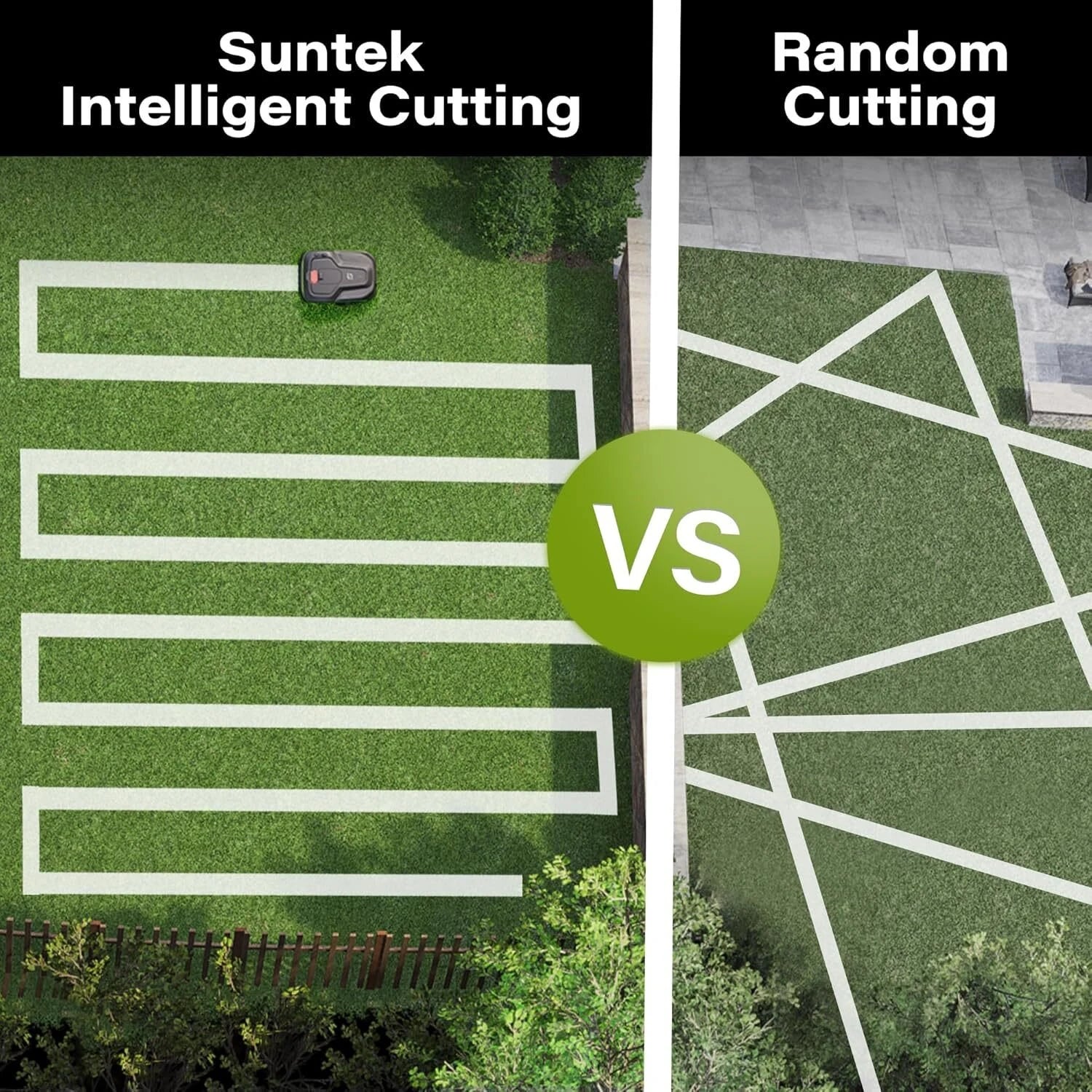 Robotic Lawn Mower with App Control For Lawns Up To 800m² Intelligent Mapping Handles 35% Slopes IPX5 Waterproof Automatic Recharging