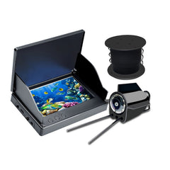 Underwater Fish Finder 4.3" IPS Screen Night Vision 220° Wide Angle 500W Pixel High Clear Camera for Fishing EU Plug 50m