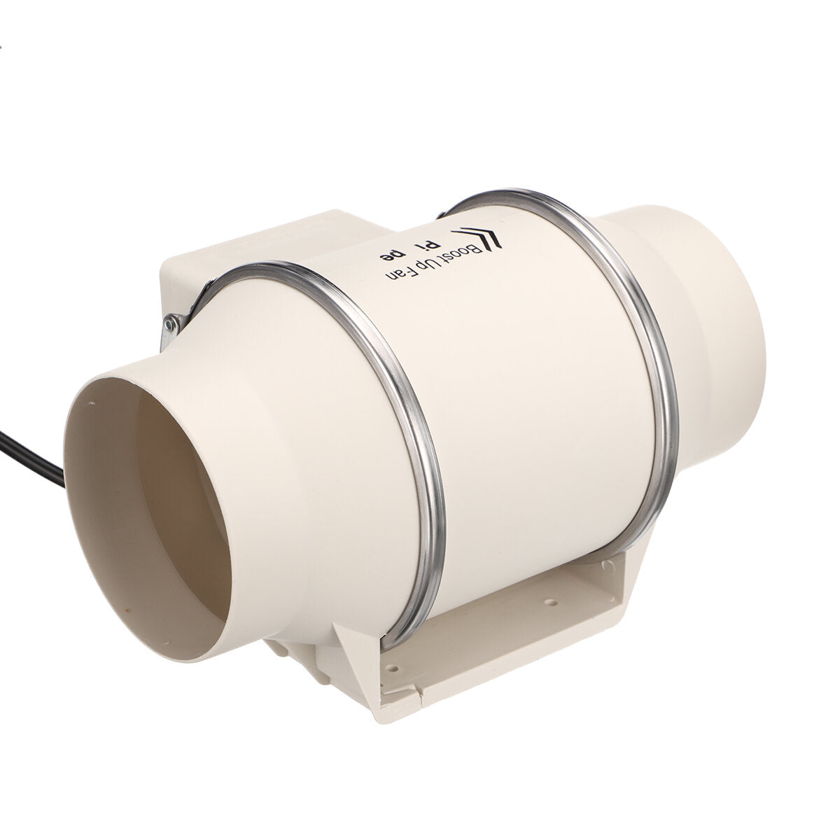4 Inch 45W Exhaust Fan Adjustable Speed Duct Fan Garden Farmland Window Airflow Boost Air Ventilator Pipe Ventilation Extractor