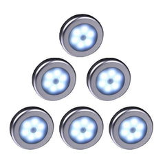 6 LED Motion Sensor Night Lights PIR Infrared Wall Lamp Auto On and Off For Home Bedroom Bedside Stair Cabinet Light Room Lamp