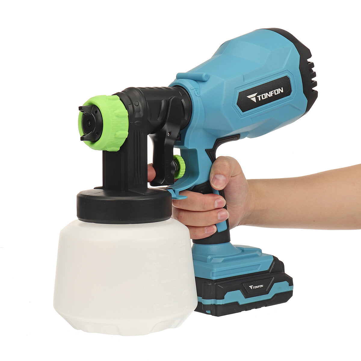 2200W 20V 1000ML Electric Spray Gun Household Sprayer Spray Paint With Li-ion Battery