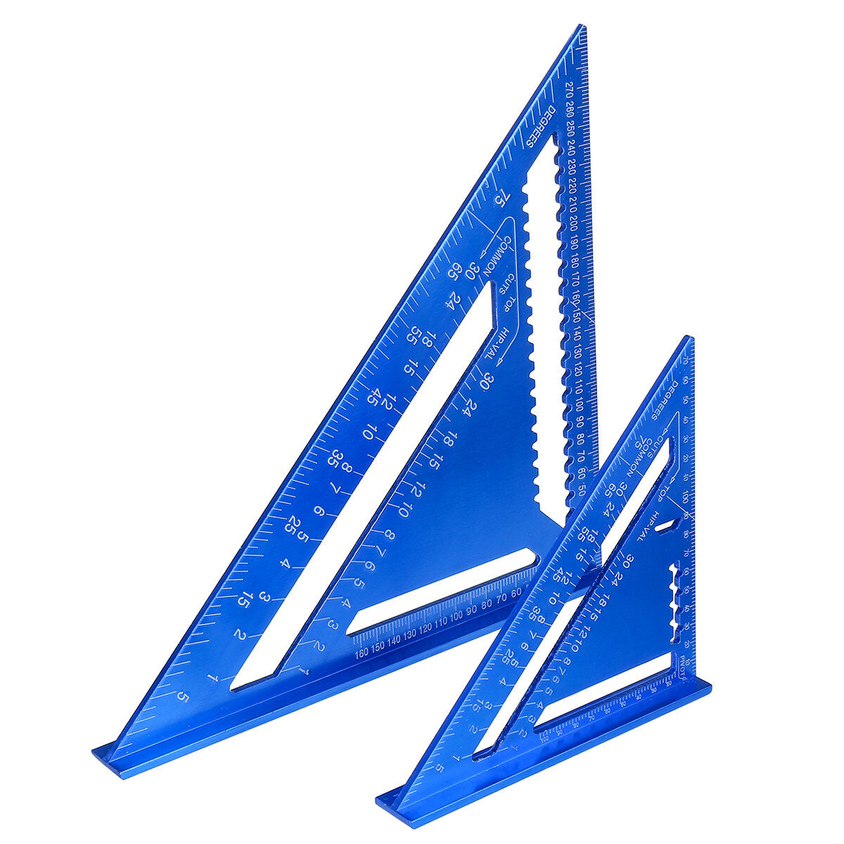 7"/12" Aluminum Alloy Speed Quick Roofing Rafter Angle Triangle Ruler Woodwork Tool