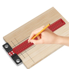 Aluminum Alloy T Hole Ruler for Woodworking - Precise, Easy to Use, Rust Proof, 200cm/300cm Length Options