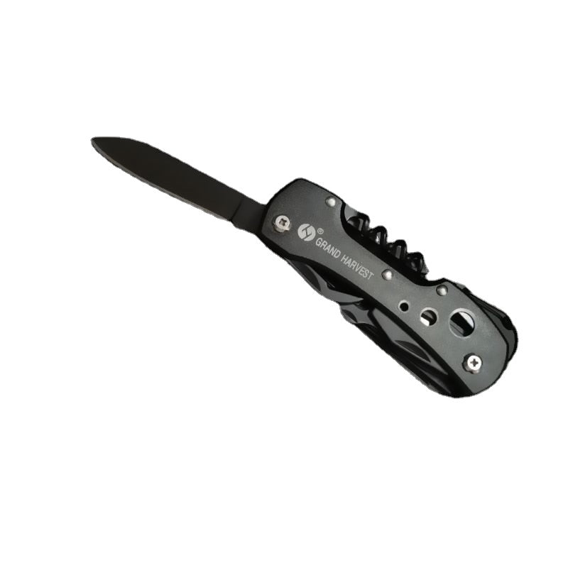 Black Multifunction Swiss Knife Outdoor Camping Survival Army Folding Knife EDC Multi Purpose Tool