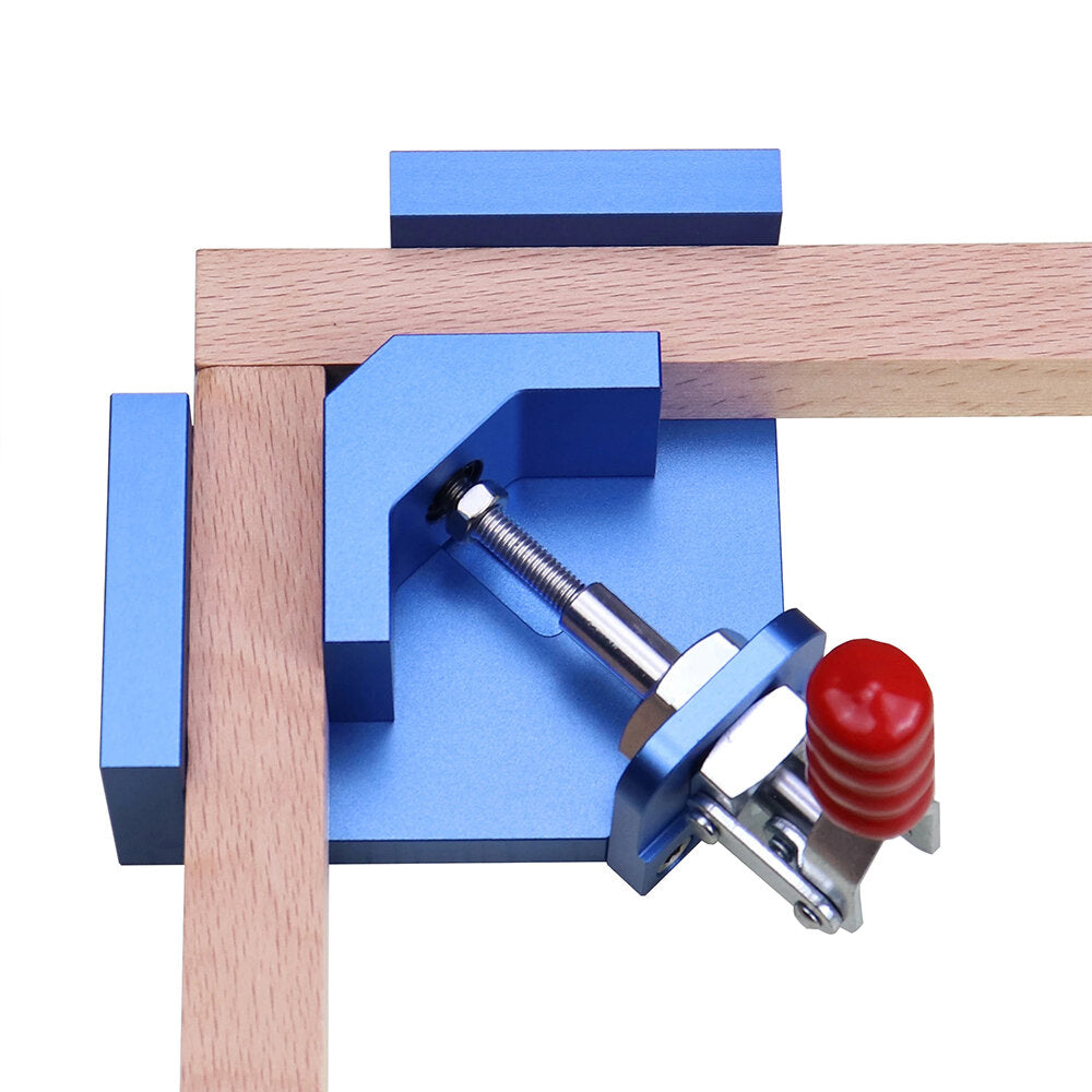 CNC Machined Angle Clamp, Fast Clamping, High Precision, Aluminum Alloy, 9-30mm Thickness, Blue & Red, Corrosion Resistant