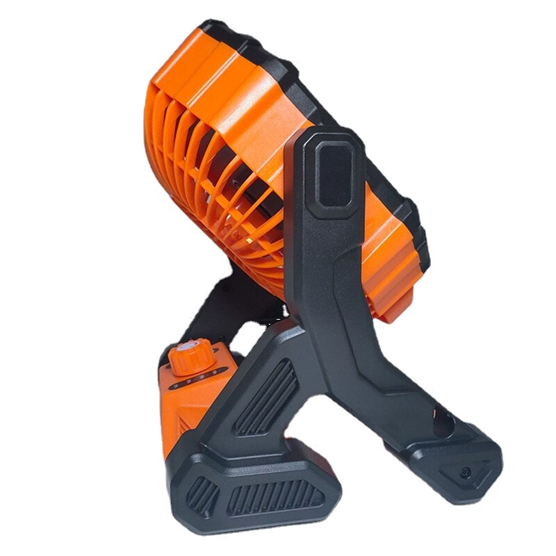 Rechargeable Tent Fan With Hook 7800Mah Camping Light Fan With LED Light For Camping Jobsite Garden Outdoor Hiking