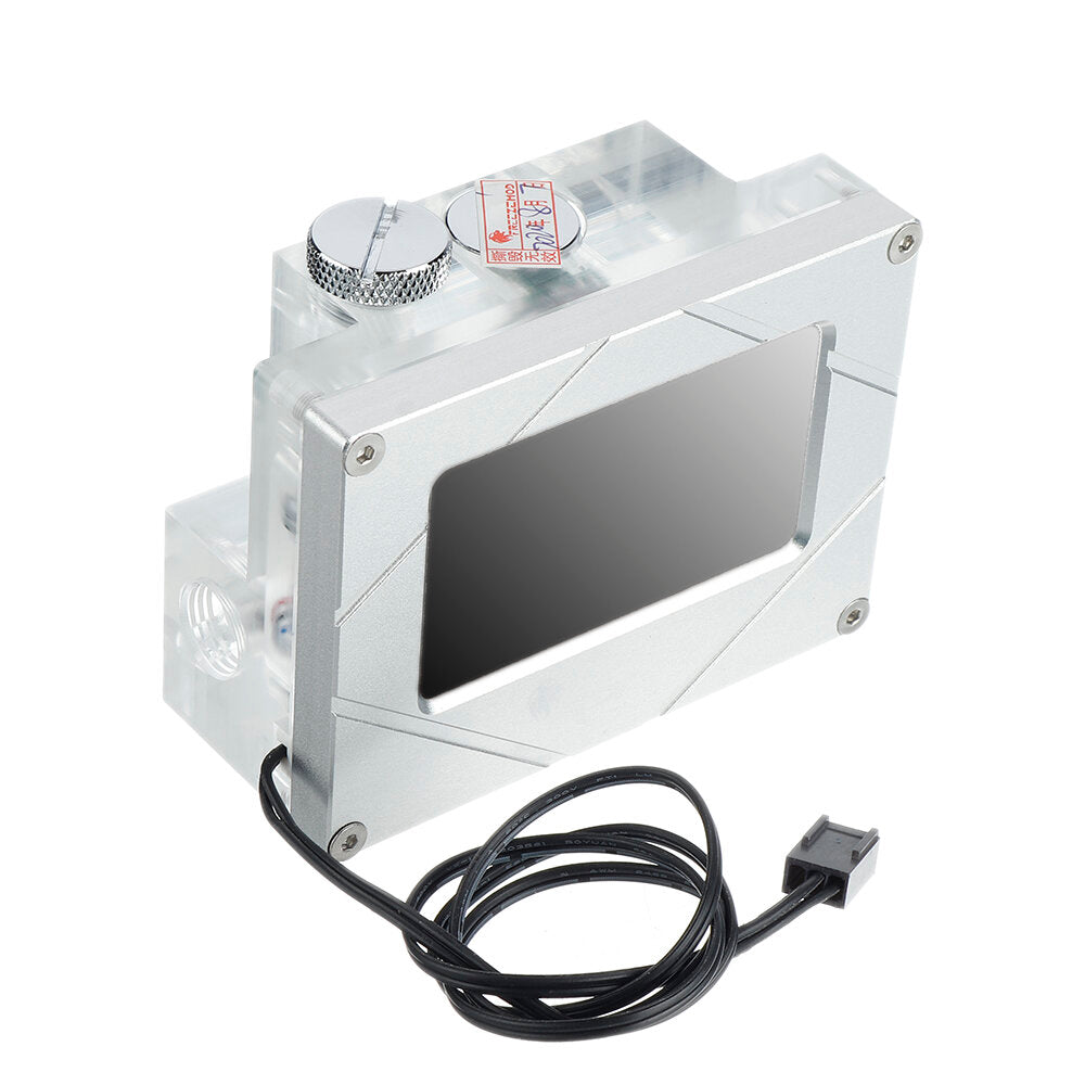 Mounted Version Intelligent Water Cooling System Monitor Temperature Flow Rate Air Pressure Water Pump PWM Black/Silver
