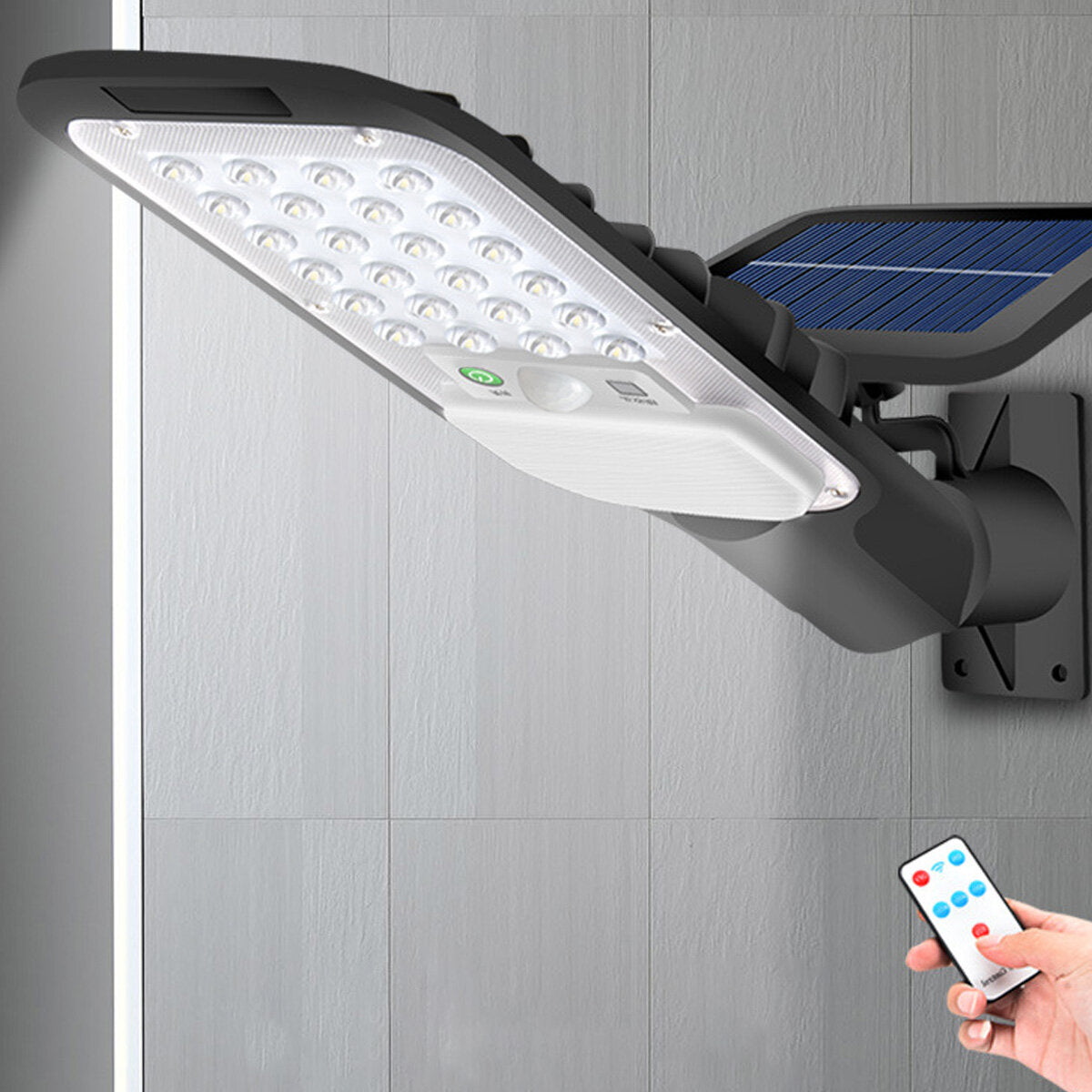 Split LED Solar Power Street Light PIR Motion Sensor Security Wall Lamp Waterproof Outdoor Garden with Remote Control