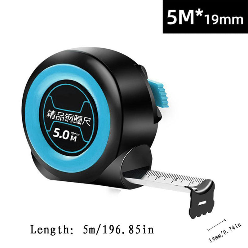 Steel Tape Measure Thickened Self-Locking Rubber for Woodworking Tool Ruler