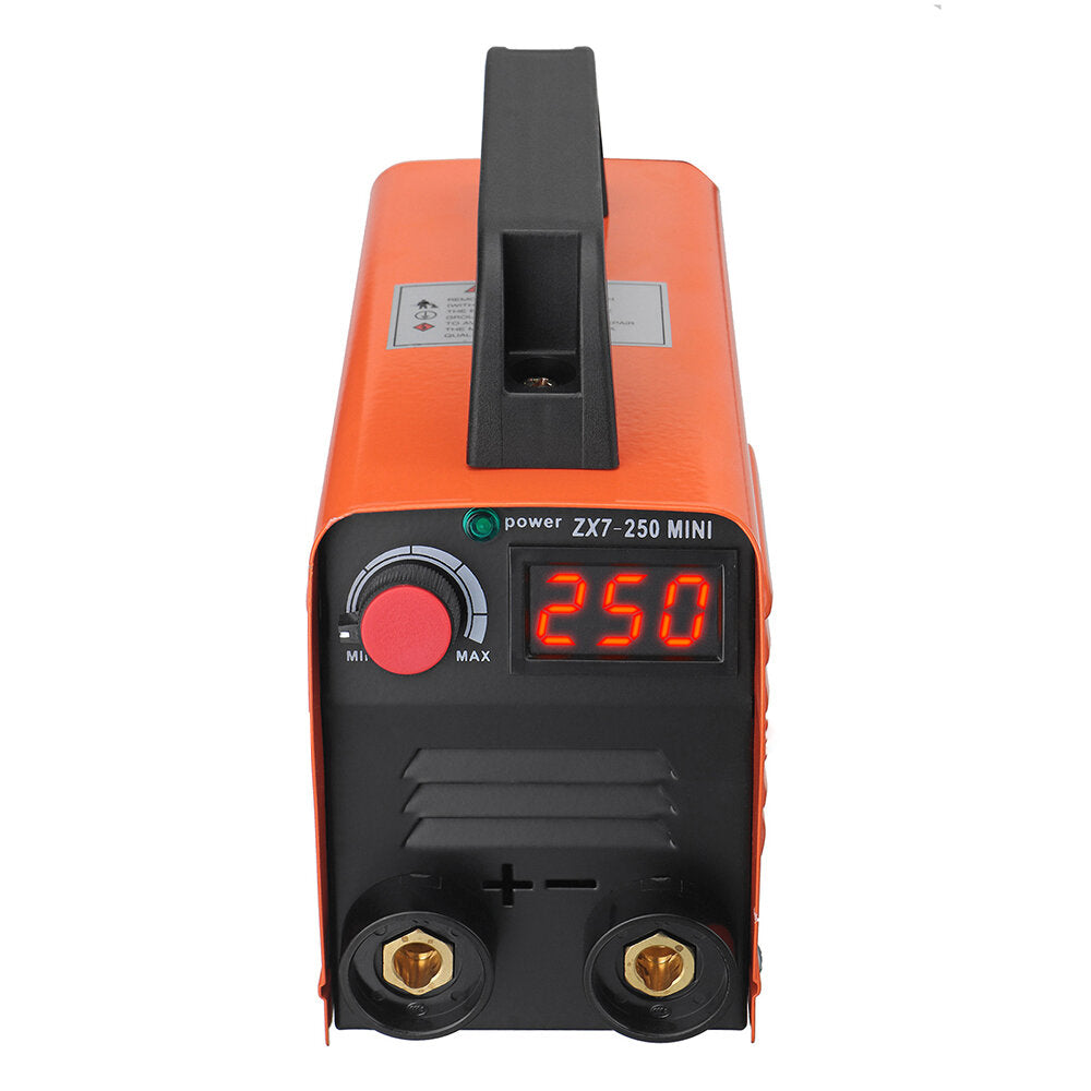 250A 220V Mini Electric Welding Machine Portable Digital Display MMA ARC DC Inverter Plastic Welder Weld Equipment