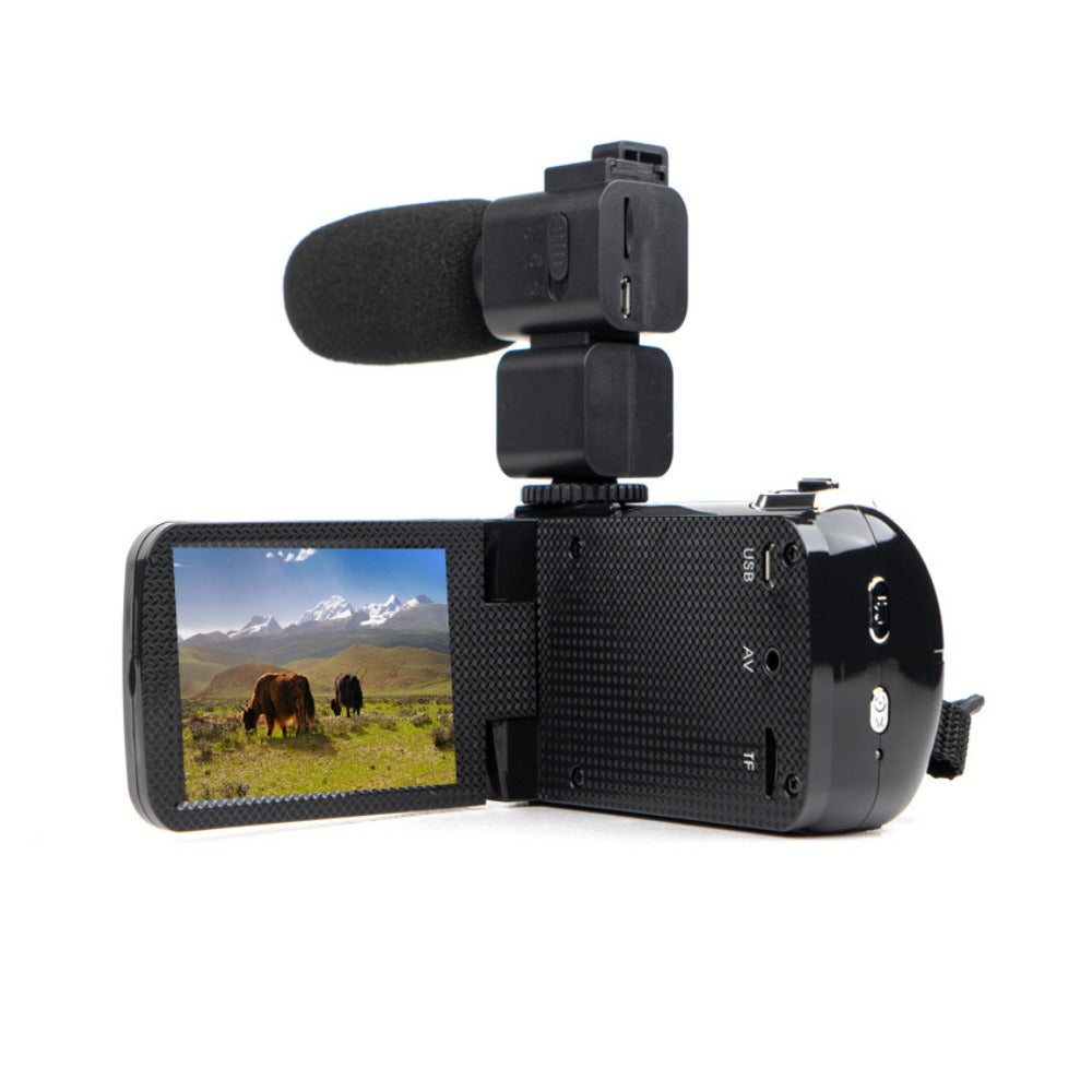 4K Full HD 1080P 24MP 18X Zoom 3 Inch LCD Digital Camcorder Video DV Camera 5.0MP CMOS Sensor for YouTube Vlogging