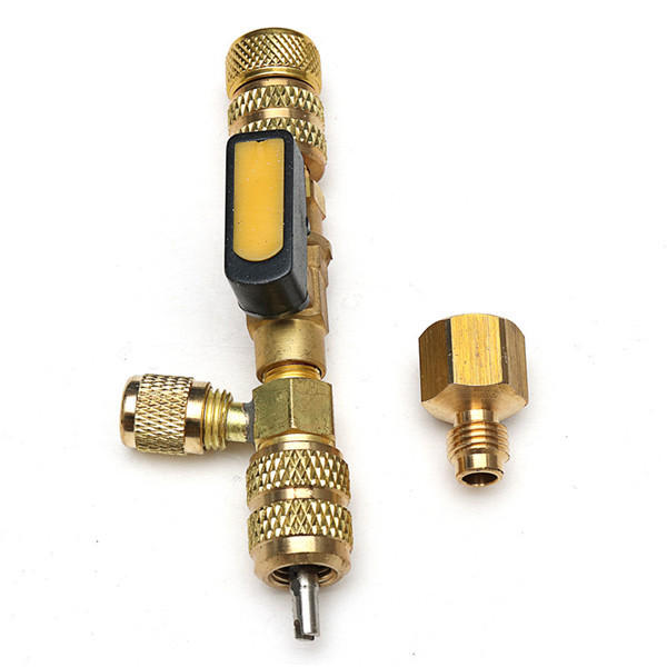 Schrader Valve Core Remover Dual Size 1/4 5/16 Inch Port Installer Tool
