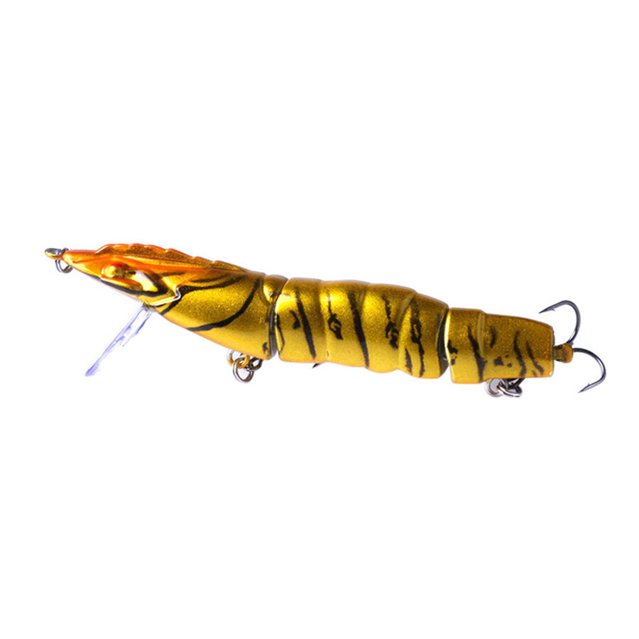 1Pc 11cm/16.7g 3 Section Shrimp Lure Fishing Lure Minnow Lure Artificial Hard Bait