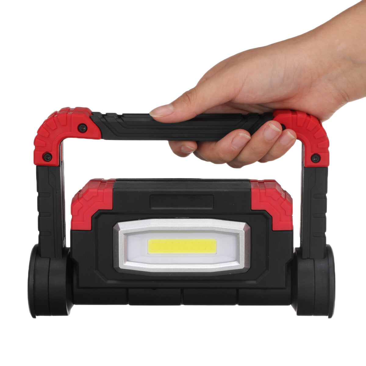 USB Rechargeable Outdoor Portable Work Lamp Searchlight Double Head COB Camping Light Anti-fall Flood Camp Spotlight