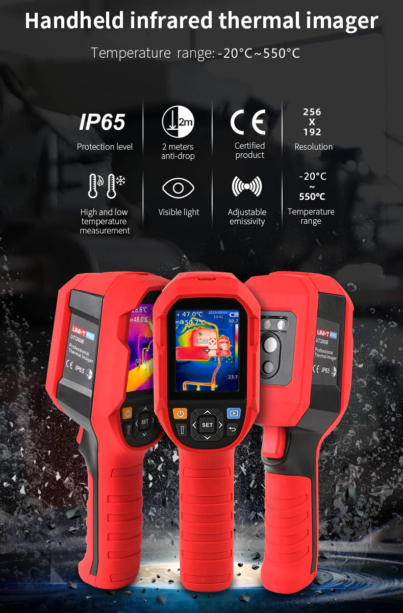 GreenZech Industrial 260 Pro | 256x192 HD Thermal Imaging Camera | Professional Handheld Infrared Diagnostic Imager