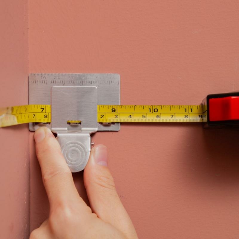 Metal Tape Measure Clip Holder Accurate Woodworking Positioning Clamp Wood Measure Locating Tools