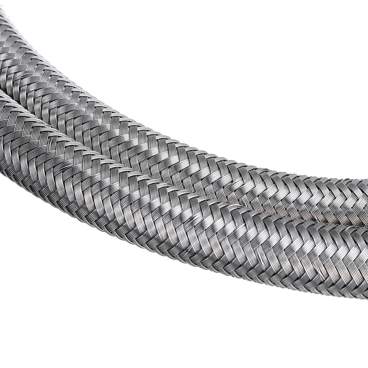 AN3 AN4 AN6 AN8 AN10 8FT 243.84cm Fuel Hose Oil Gas Line PTFE Stainless Steel Braided