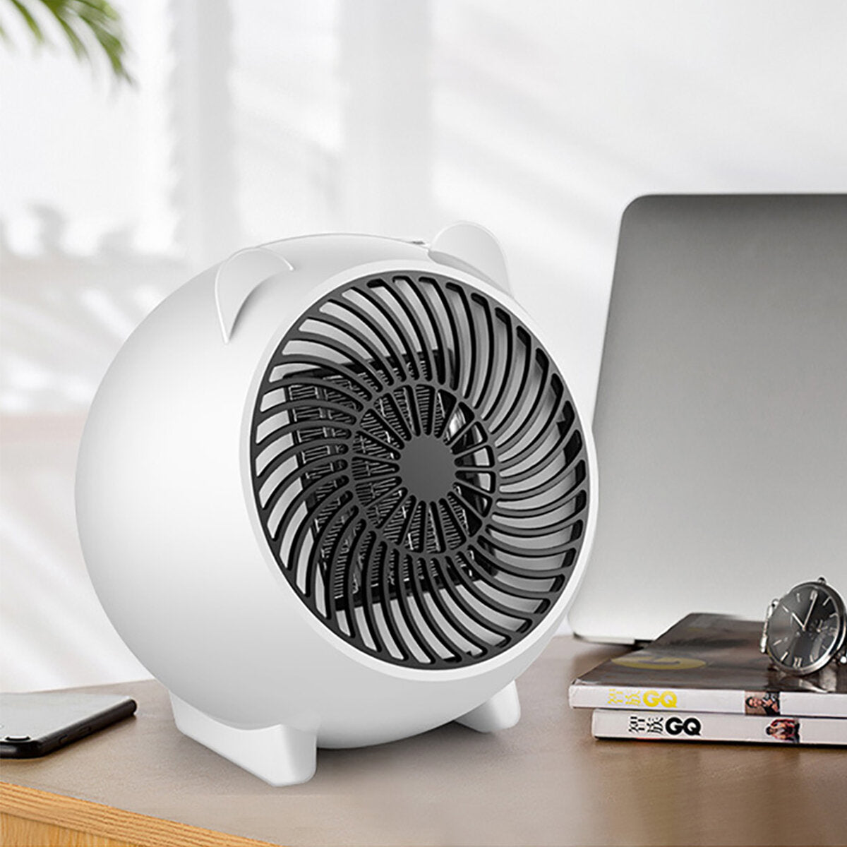 500W Mini Personal Space Heater - PTC Ceramic Electric Heater for Home & Office