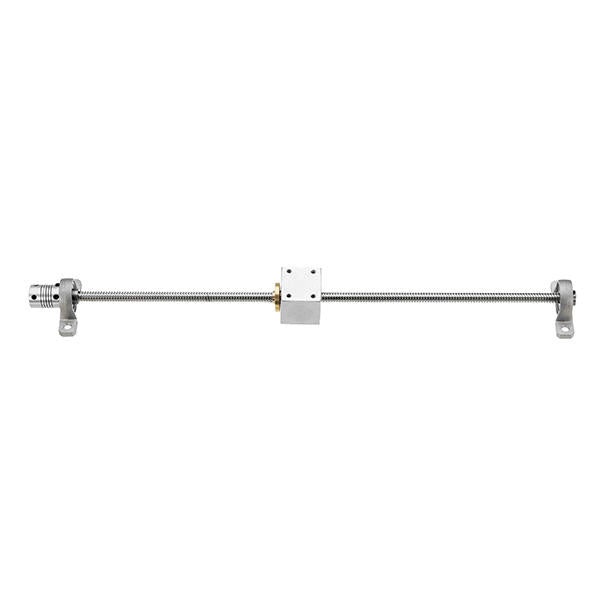 400mm Lead Screw Set with Nut Housing Bracket Mounted Ball Bearing and Shaft Coupling