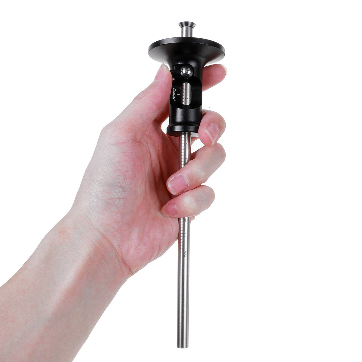 European-Style Micro Adjustable Wheel Marking Gauge for Woodworking - Precision Scriber Ruler Tool, Black