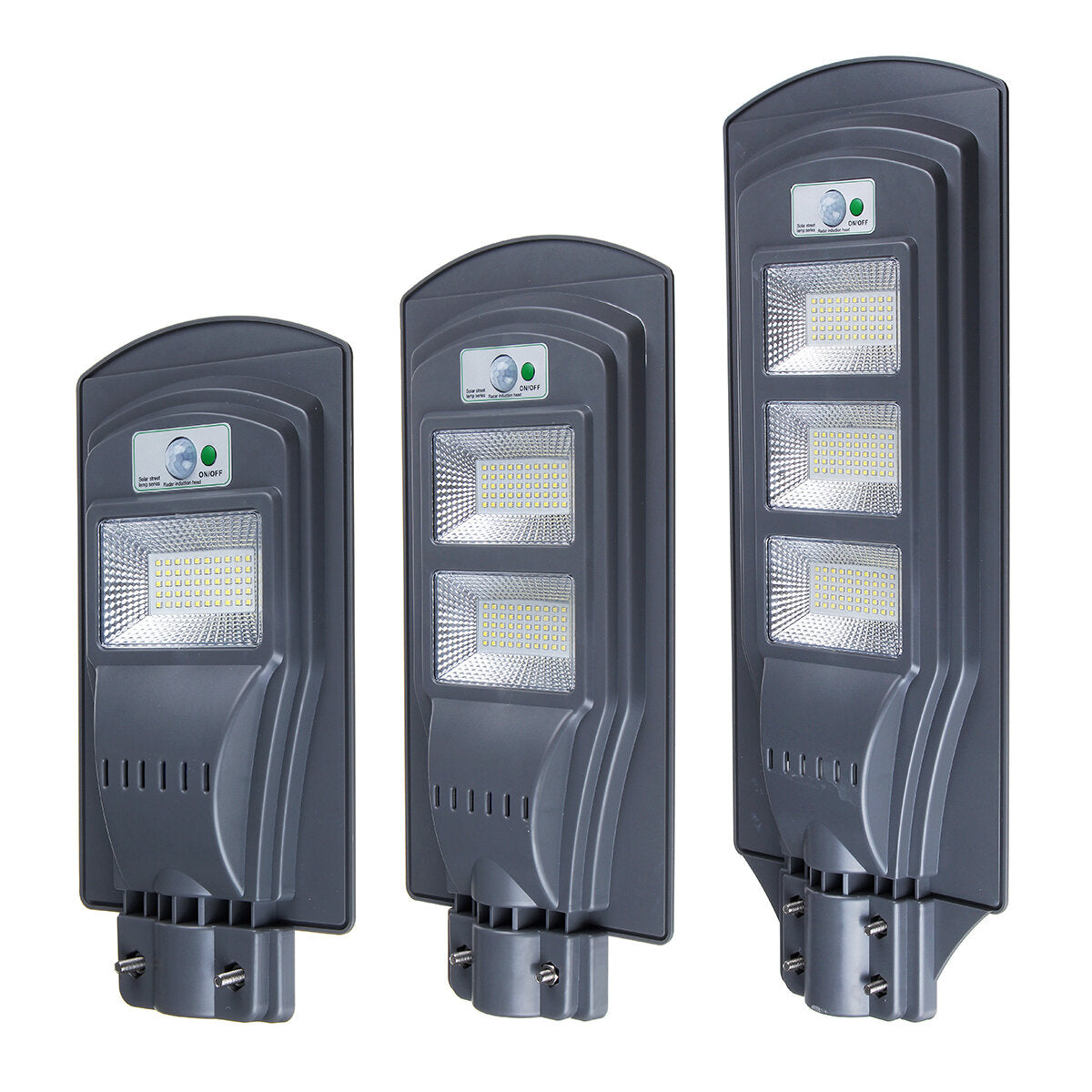 40W 80W 120W Sensor LED Solar Light  2835 Wall Street Lamp Garden Outdoor Lighting + Remote Control
