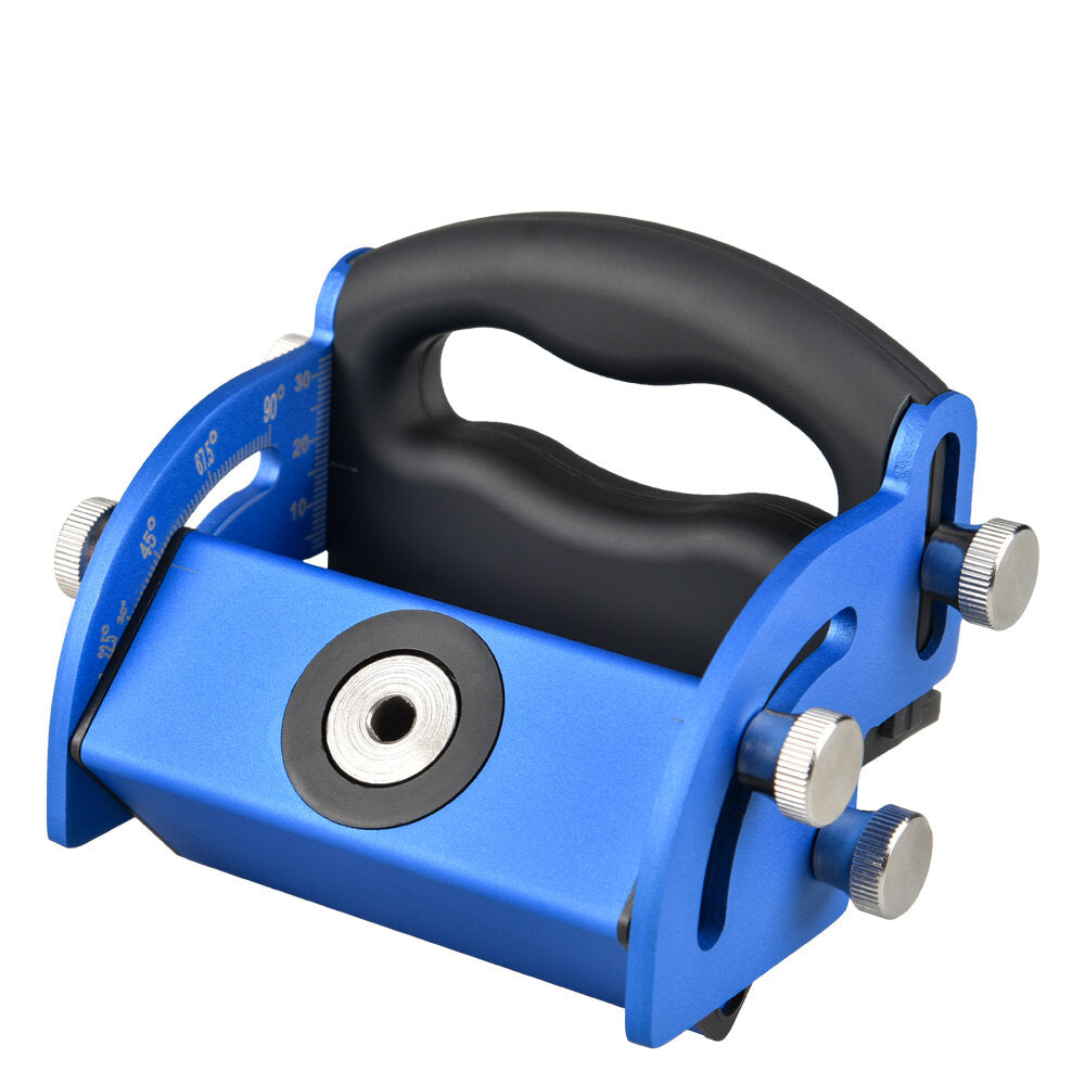 Adjustable Pocket Hole Jig, Aluminum Alloy & Carbon Steel, 0-90° Angle, M6/M8/M10/M12 Drill Sleeves, 1 Piece