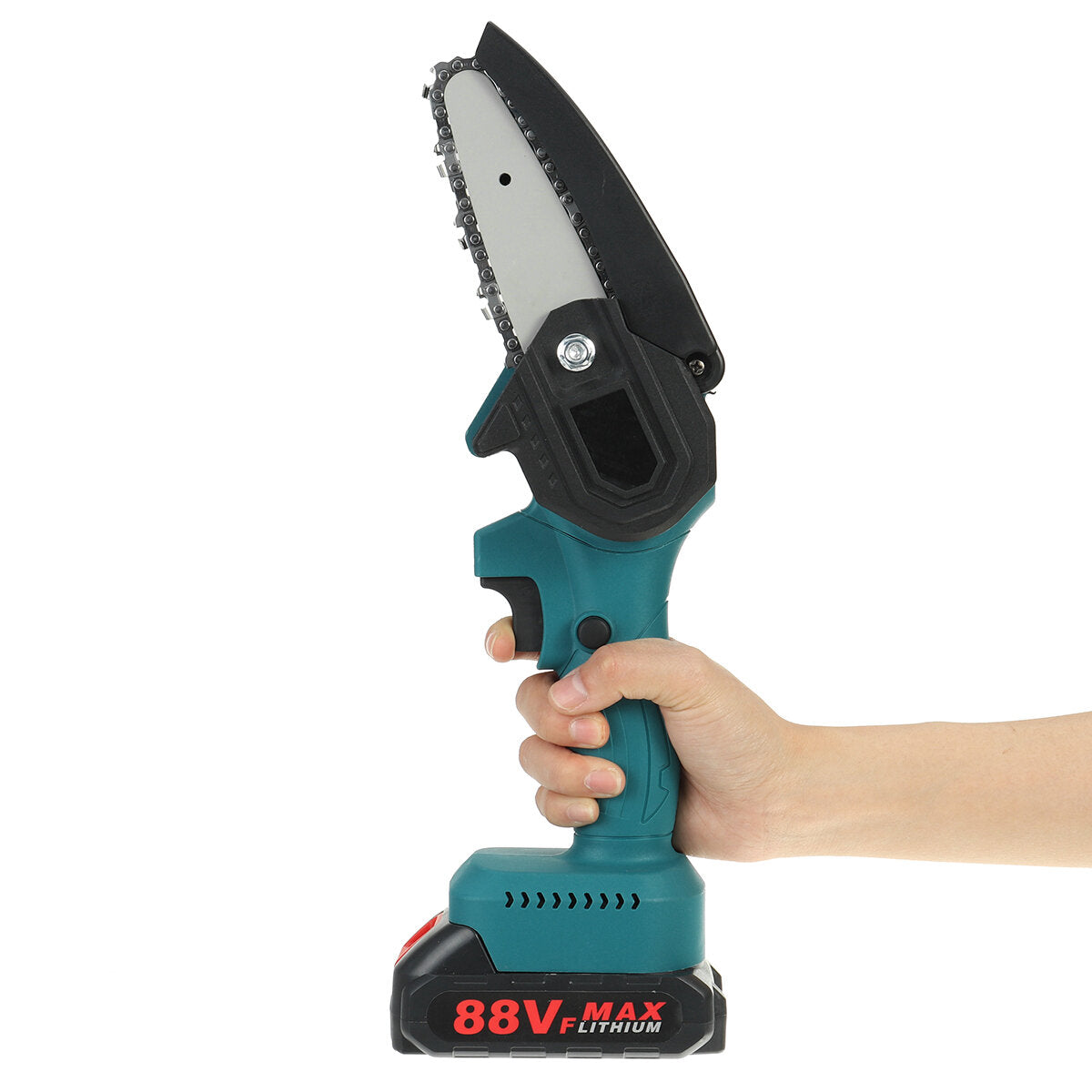 4Inch 300W 1200mah Electric Chain Saw Pruning ChainSaw Cordless Woodworking Cutter Tool