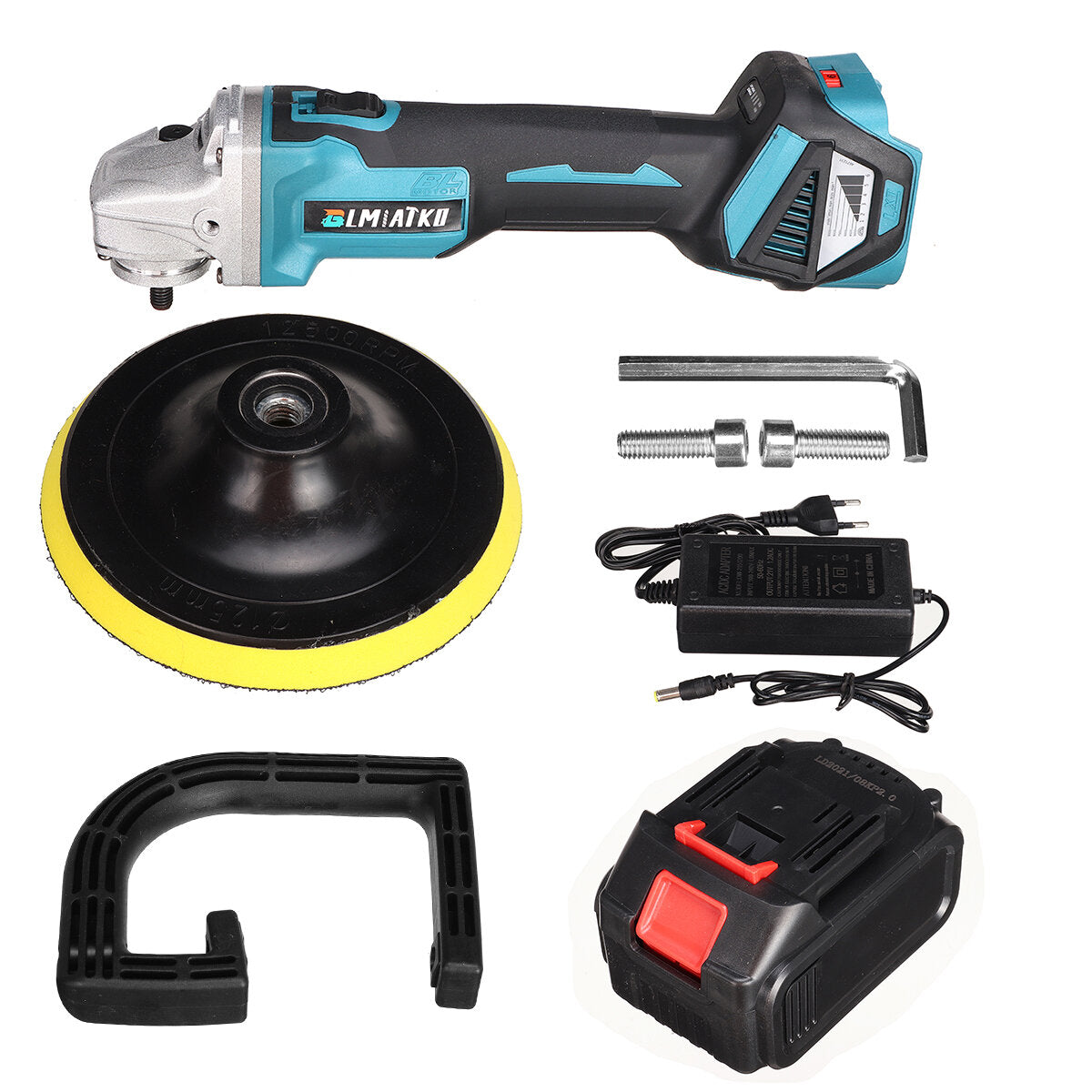 1600W 6 Gears Brushless Electric Polishing Machine Wireless Car Polisher Rechargeable Sanding Tools with/without Battery
