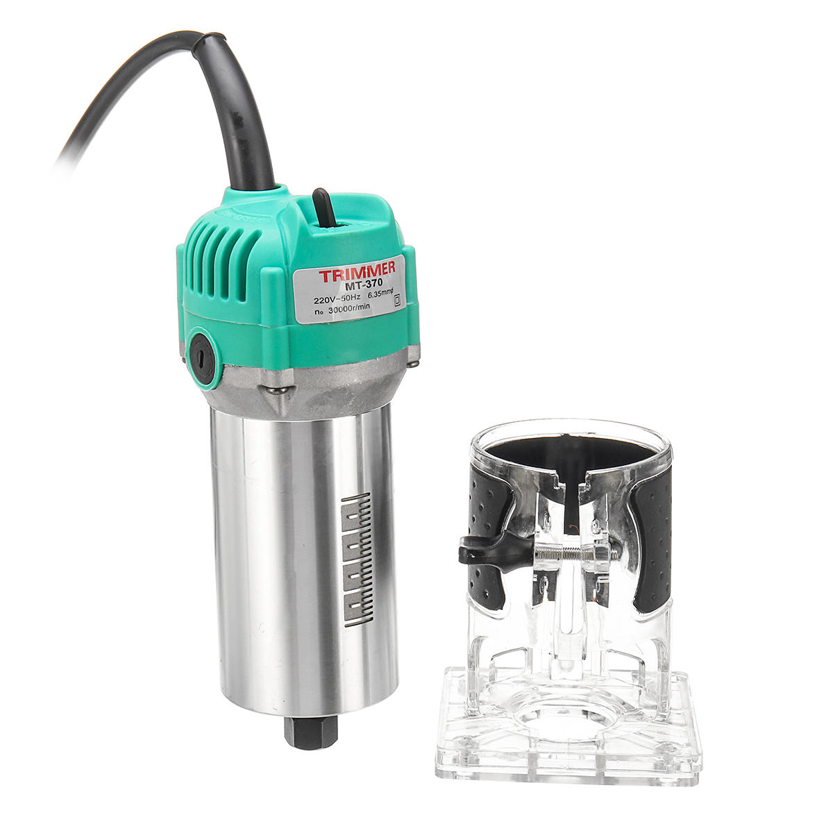 2200W 110V/220V Electric Hand Trimmer 1/4 Inch Corded Wood Laminate Palm Router 30000RMP