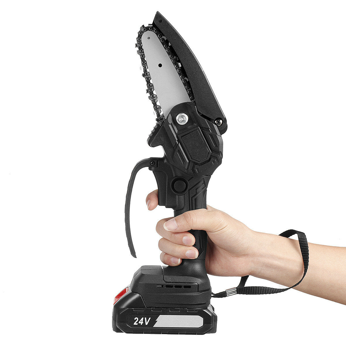 4inch 24V Rechargeable Brushless Electric Chain Saw Woodworking Tool Wood Cutter ChainSaws