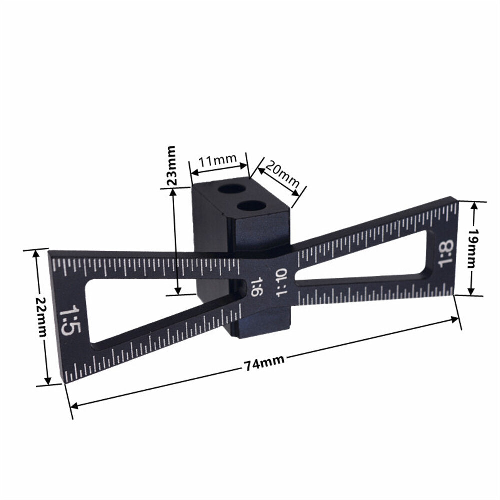 Jig Wheel Marking Gauge Tool Set for Woodworking - Precision Measuring & Marking, Durable Aluminum & Stainless Steel