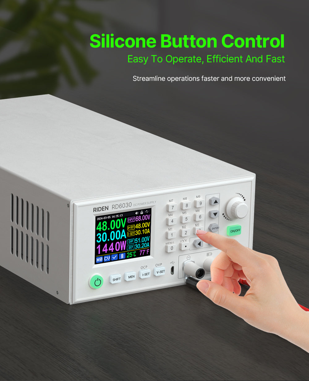 Assembled Set 60V 30A DC Voltage Step-down Stabilized Lab Power Supply Module Buck Adjustable Converter Battery Charging