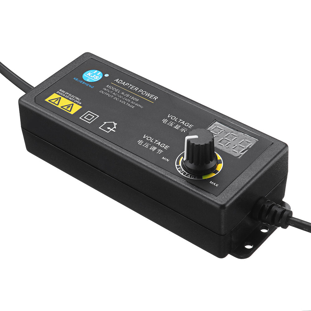 3-12V 5A Power Adapter Adjustable Voltage Adapter LED Display Switching Power Supply