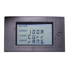 Voltmeter Ammeter 100V 50A Power Meter Electric Energy Meter Voltage Alarm with Shunt LCD Display Screen Circuit Monitor