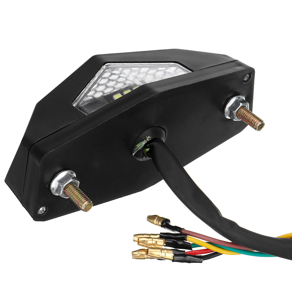 12V 5 In 1 Motorcycle ATV LED Rear Tail Brake Stop Turn Signal License Plate Light