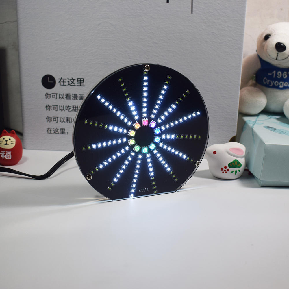 LED Circular Audio Visualizer Music Spectrum Display DIY Kit