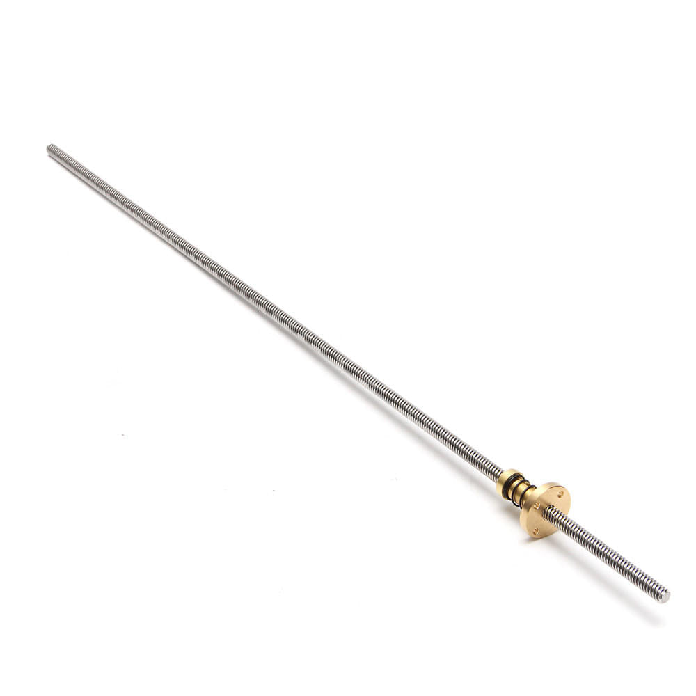 8mm T8 600mm Lead Screw Trapezoidal Acme Rod with Anti-Backlash Nut CNC Parts