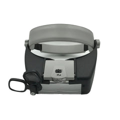 Head-mounted Magnifier With LED Light Interchangeable Mounts And Headband