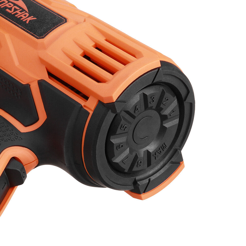 2000W HotAirGuns 8 Levels Temperature 3Modes Heat Guns Kit W/ 4 Nozzles for Stripping Paint Removing Rusted Bolt Shrinking PVC