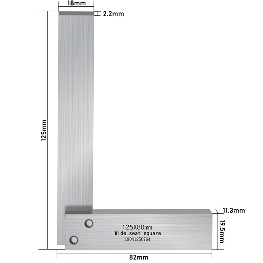 High-Quality Stainless Steel Angle Gauge for Accurate Measurement in Woodworking & Workshop - 63mm to 125mm Sizes Available