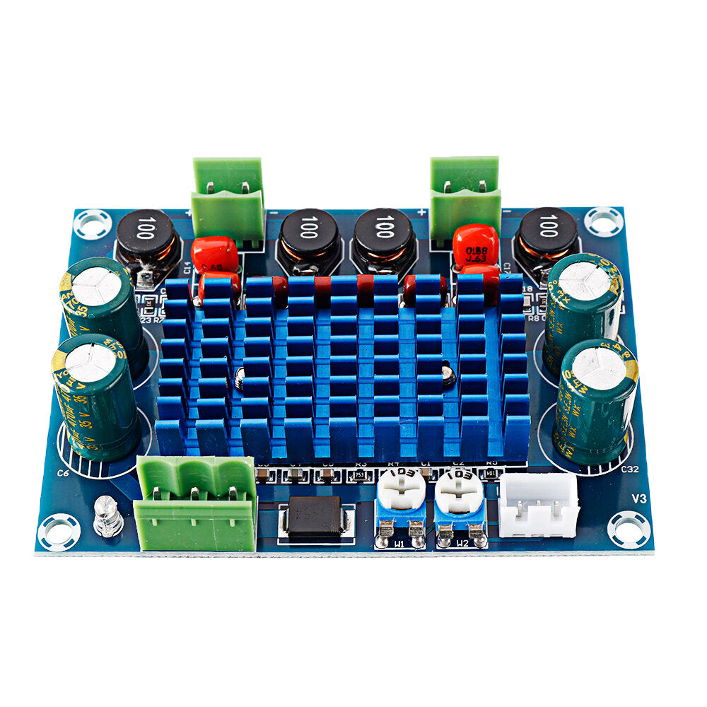 High-power Digital Power Amplifier Board TPA3116D2 Chassis Dedicated to Plug-in 5-28V Output 120W