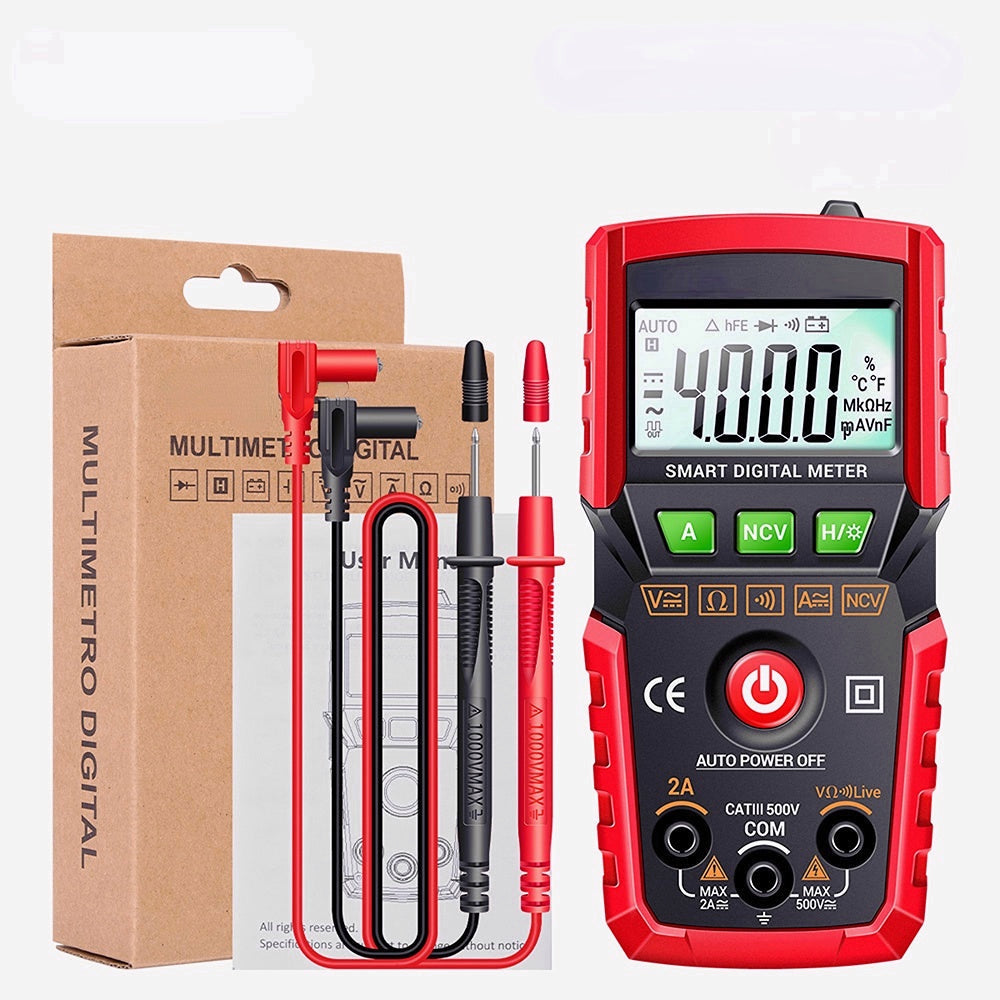 Mini Digital Multimeter 4000 Count AC/DC Electrical Instruments Tester Professional Meter