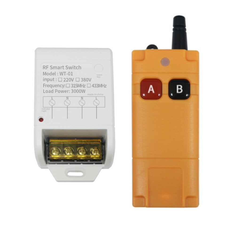 Wireless Remote Control Switch 380V Remote Control High-power Intelligent Controller Remote Control for Water Pump Household Lamp