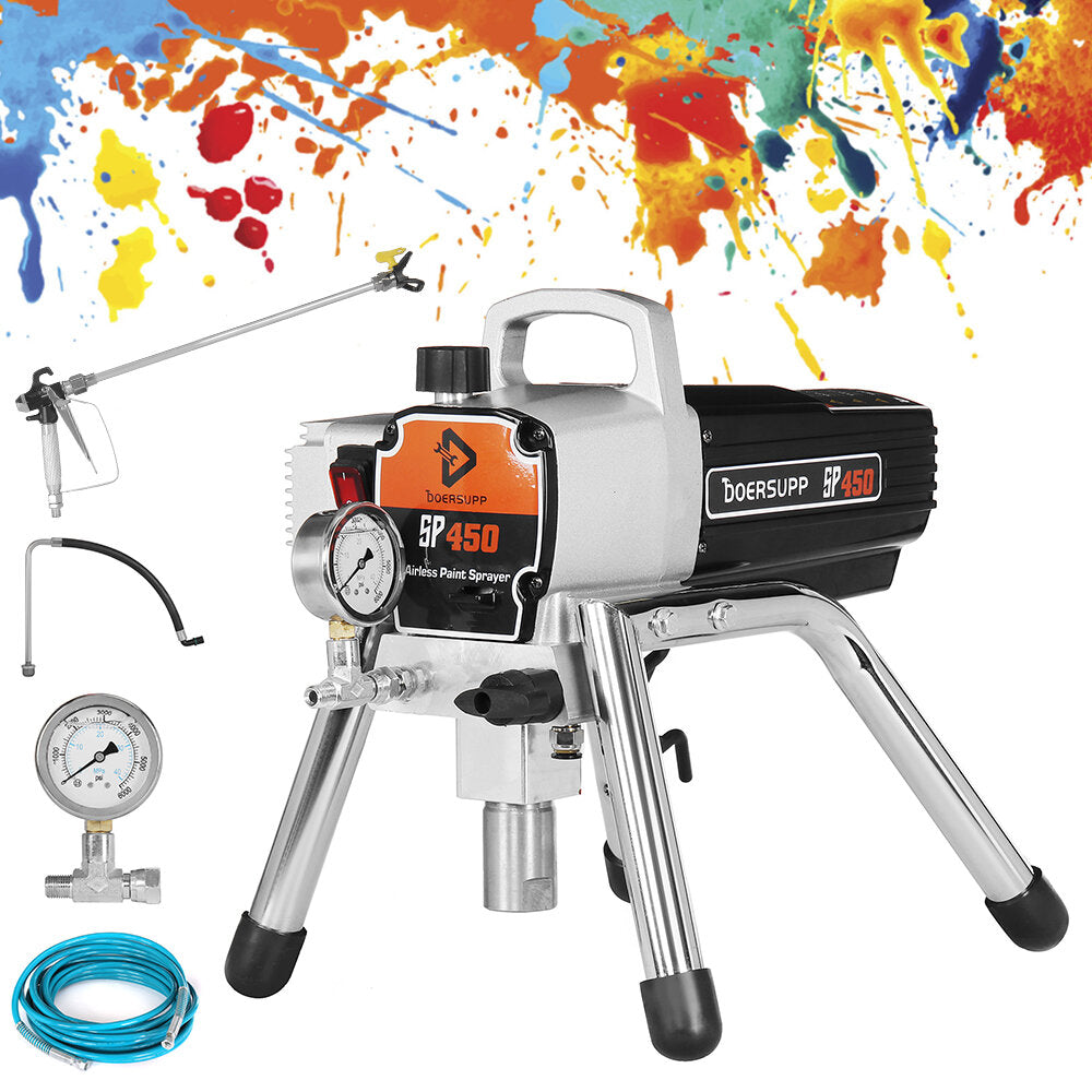 GreenZech™ Pro-450E 1300W High-Pressure Airless Paint Sprayer