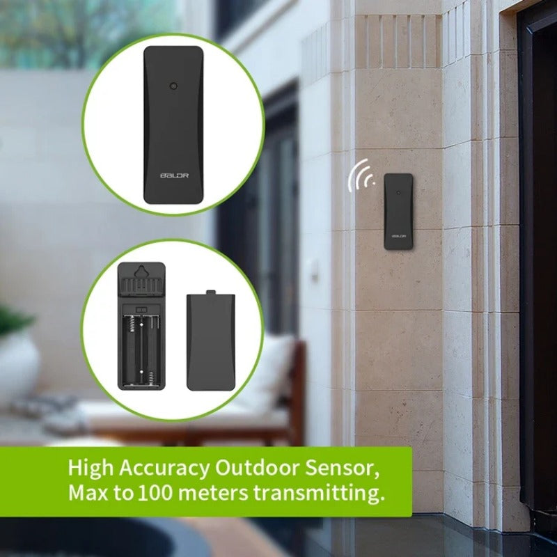 LCD Digital Smart Wireless Weather Station In/Outdoor Thermometer Hygrometer Remote Sensor Alarm Time Clock Weather Forecast