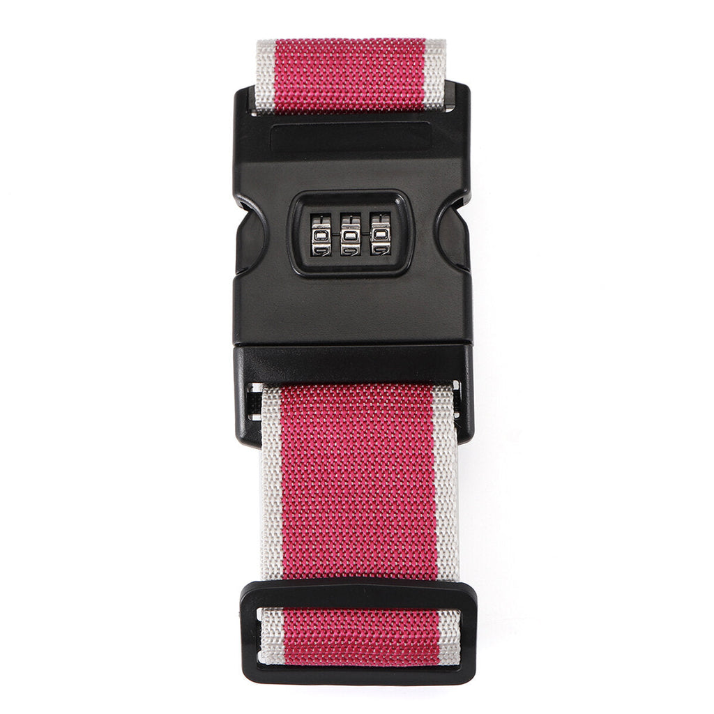 Suitcase Belt Non Slip Strength Travel Belt Luggage Strap with 3 Digit Combination Bike Lock